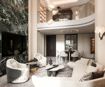 Modern A Living Room-ID:214436058