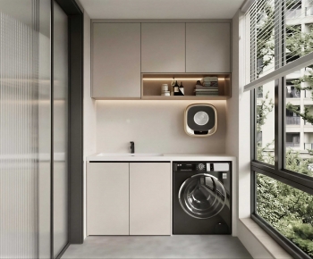 Modern Laundry Cabinet-ID:581275941