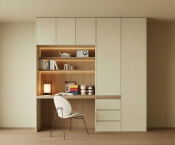 Modern Computer Desk And Chair-ID:317784073