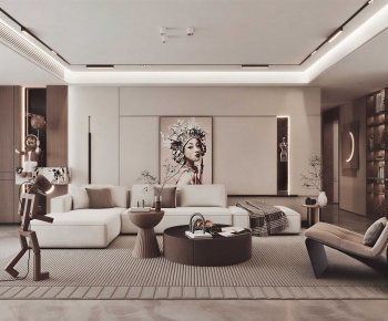 Modern A Living Room-ID:491677054