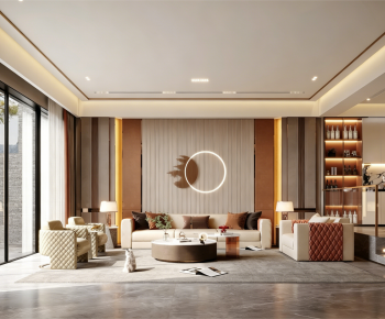Modern A Living Room-ID:938469894