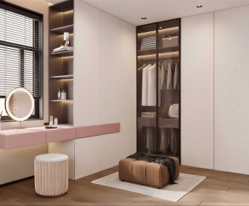 Modern Clothes Storage Area-ID:526972064