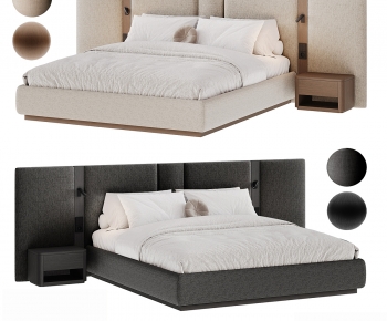 Modern Double Bed-ID:866863977