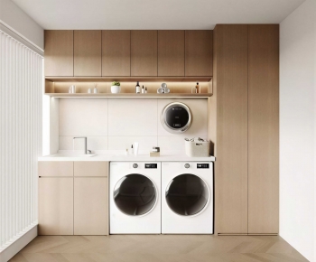 Modern Laundry Cabinet-ID:407252071