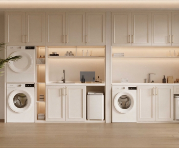 Modern Laundry Cabinet-ID:675338985