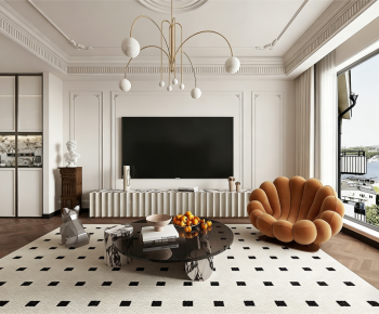 French Style A Living Room-ID:693752055