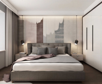 New Chinese Style Bedroom-ID:560427901