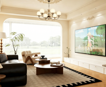 French Style A Living Room-ID:887376073
