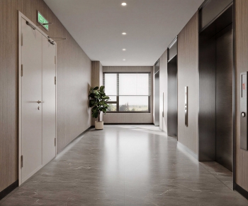 Modern Corridor/elevator Hall-ID:772783043