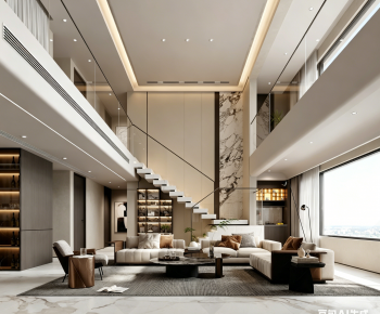 Modern A Living Room-ID:980925081