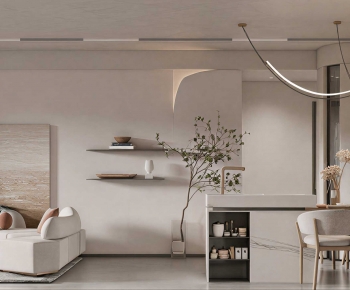 Modern A Living Room-ID:393291956