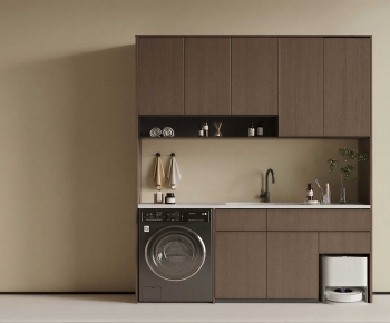 Modern Laundry Cabinet-ID:594696045