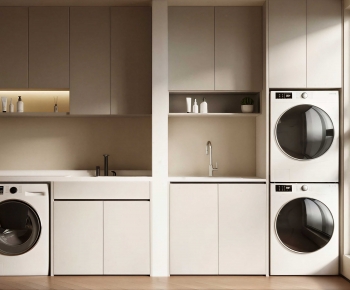 Modern Laundry Cabinet-ID:138981105