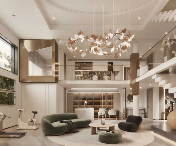 Modern A Living Room-ID:788351066
