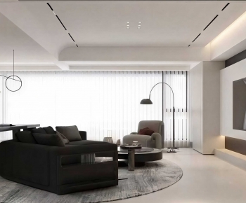Modern A Living Room-ID:611801116
