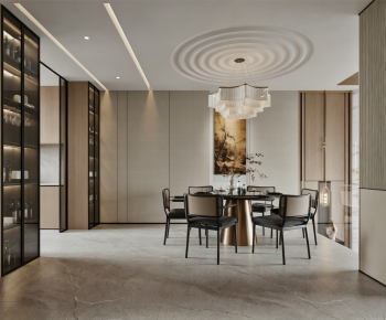 New Chinese Style Dining Room-ID:895879339