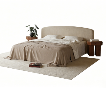 Modern Double Bed-ID:588552007