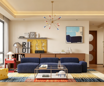 Modern A Living Room-ID:557622913