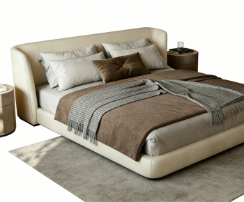 Modern Double Bed-ID:948553095