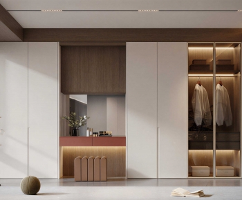 Modern Clothes Storage Area-ID:895030983