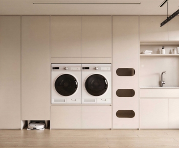 Modern Balcony Laundry Room-ID:887239935