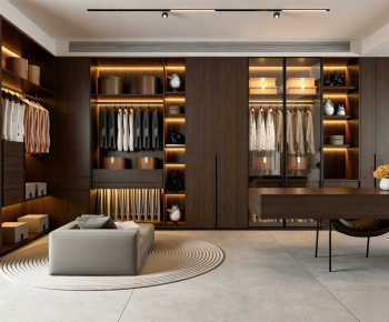 Modern Clothes Storage Area-ID:430597072