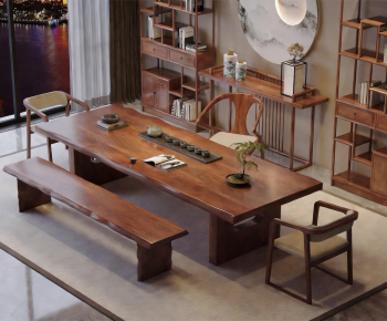 New Chinese Style Tea Tables And Chairs-ID:300632955