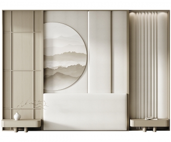 New Chinese Style TV Wall-ID:630497939