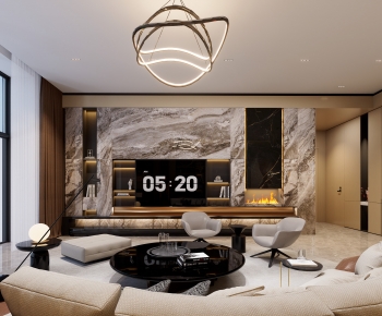 New Chinese Style A Living Room-ID:231144918