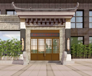 New Chinese Style Facade Element-ID:799369837