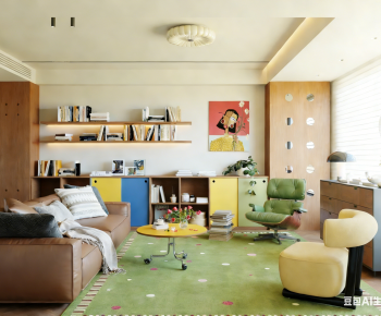 Modern A Living Room-ID:105346928