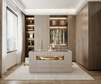 Modern Clothes Storage Area-ID:833479887