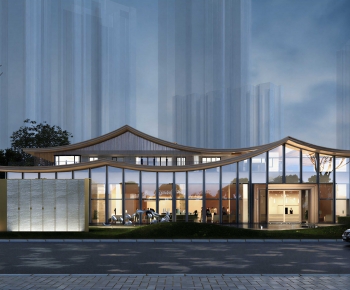 New Chinese Style Appearance Of Commercial Building-ID:845580109