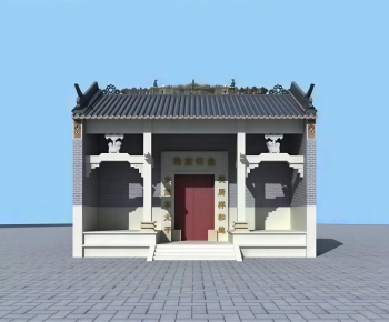 Chinese Style Religious Architecture-ID:536446092