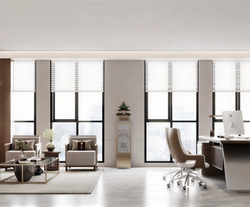 New Chinese Style Manager's Office-ID:256980906