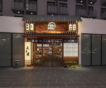 New Chinese Style Facade Element-ID:515450959