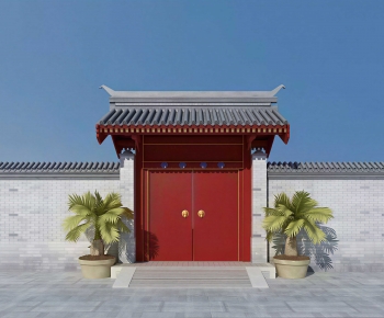 New Chinese Style Facade Element-ID:316811084