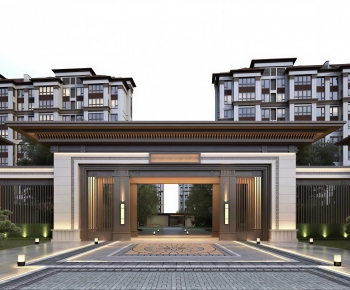 Modern Facade Element-ID:618976124
