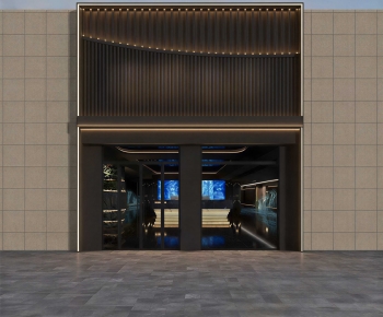 Modern Facade Element-ID:777308955