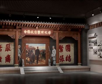 New Chinese Style Exhibition Hall-ID:742597101