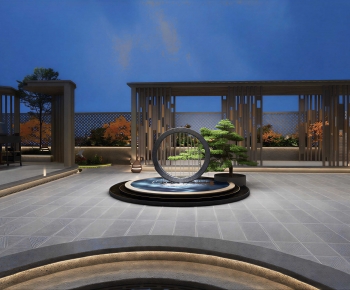 New Chinese Style Courtyard/landscape-ID:784308932