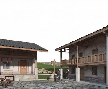 Chinese Style Courtyard/landscape-ID:727893112