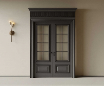 Simple European Style Double Door-ID:713545081