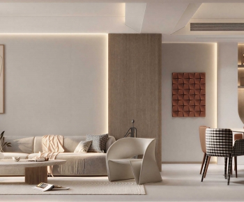 Modern A Living Room-ID:751178036