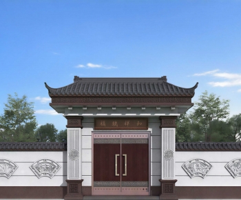 New Chinese Style Door-ID:693439965