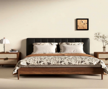 Modern Double Bed-ID:804245003