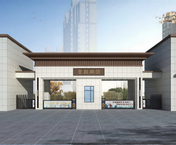 New Chinese Style Facade Element-ID:747054104