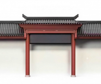 New Chinese Style Ancient Architectural Buildings-ID:604943992