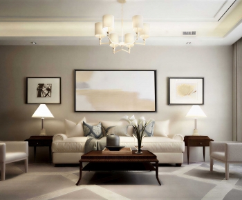 New Chinese Style A Living Room-ID:221345907
