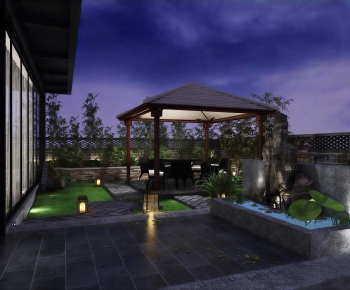 New Chinese Style Courtyard/landscape-ID:369535924